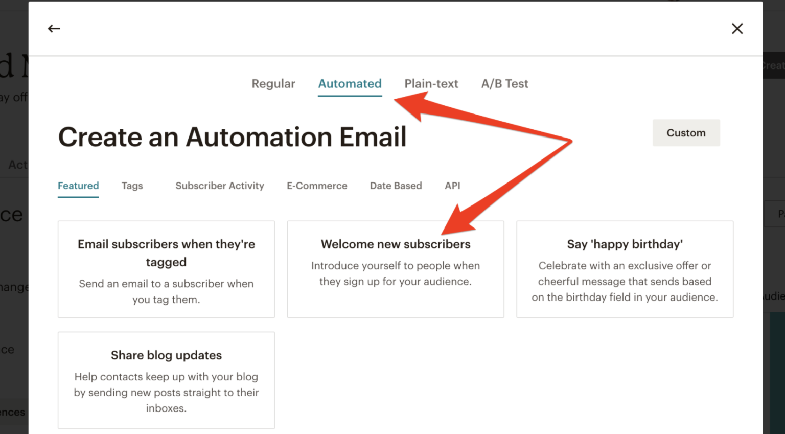 How To Set Up An Automated Welcome Email With Mailchimp Written Word
