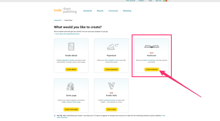 How To Publish A Hardcover Book On Amazon KDP - Written Word Media